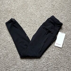 NWT Lululemon fast and free HR 25’’, Black Size 4.